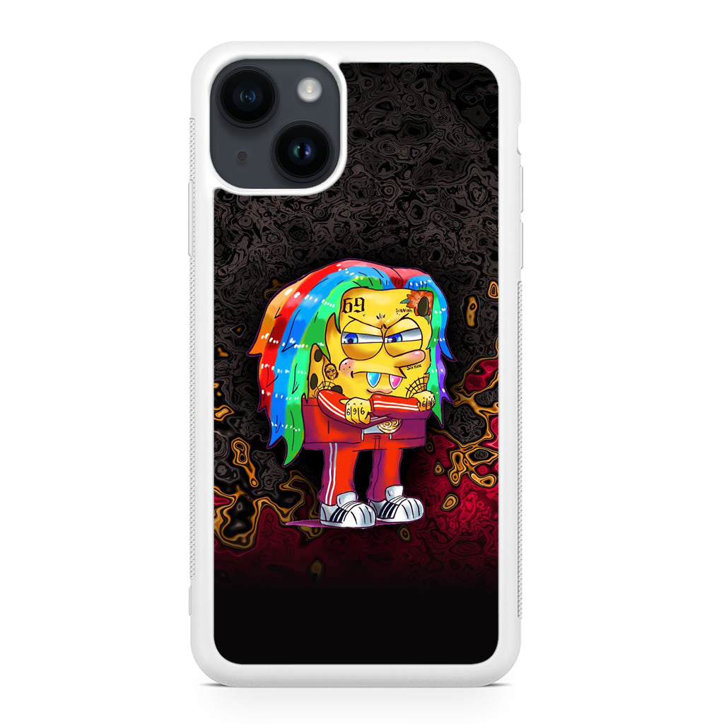 Sponge Hypebeast 69 Mode iPhone 14 / 14 Plus Case