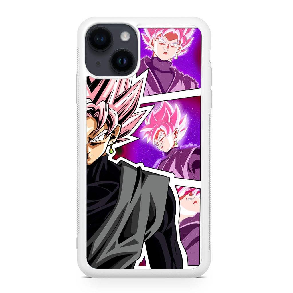 Super Goku Black Rose Collage iPhone 14 / 14 Plus Case