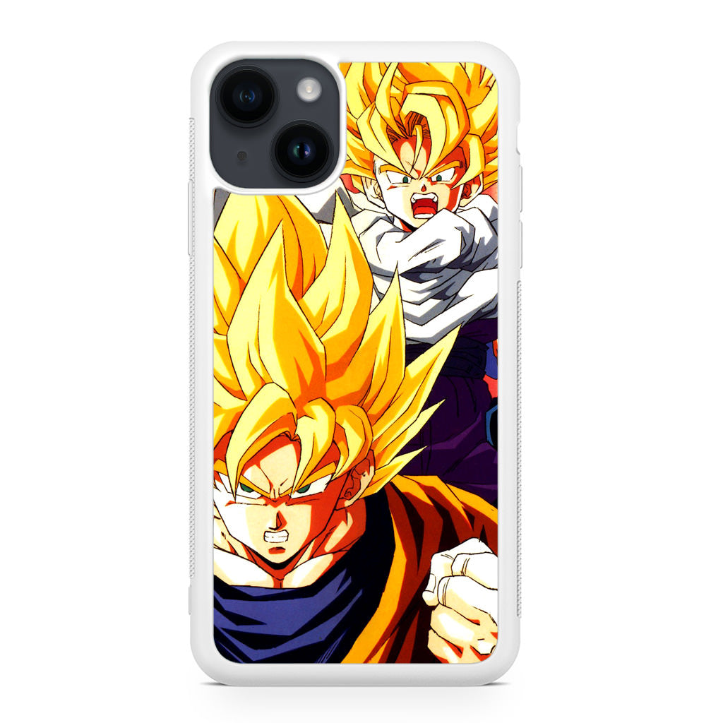 Super Saiyan Goku And Gohan iPhone 14 / 14 Plus Case