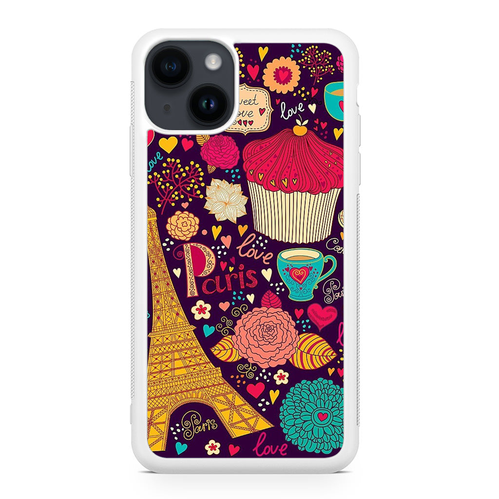 Vintage Love In Paris iPhone 14 / 14 Plus Case