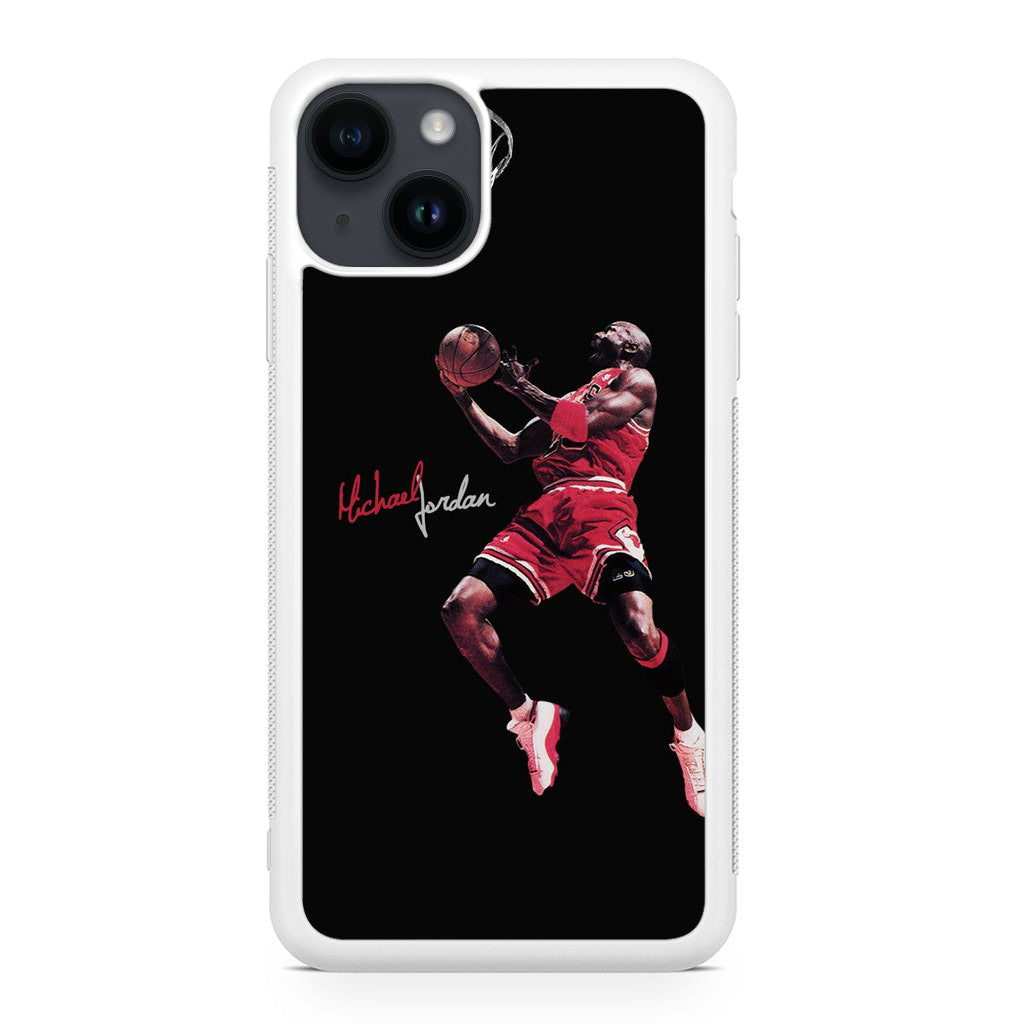 Michael Jordan Epic Jump iPhone 14 / 14 Plus Case