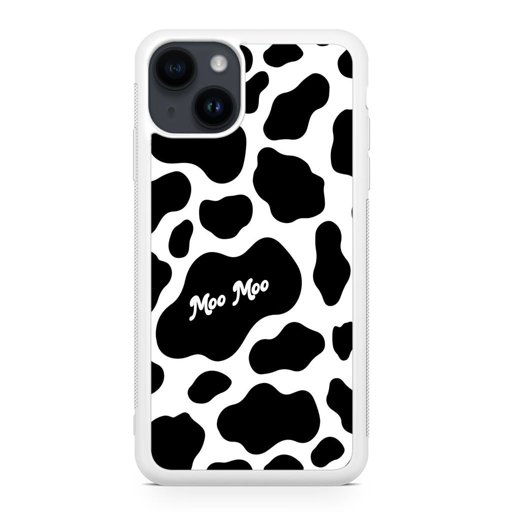 Moo Moo Pattern iPhone 14 / 14 Plus Case