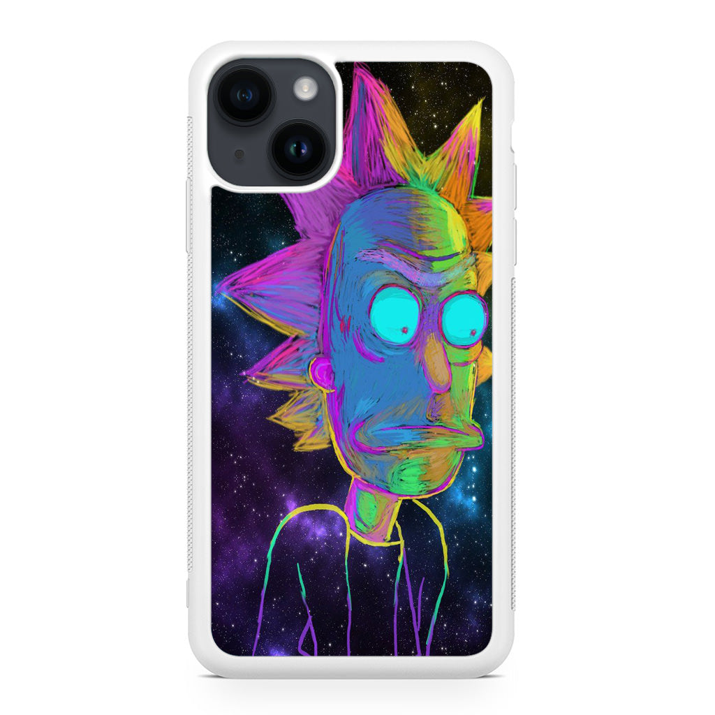 Rick Colorful Crayon Space iPhone 14 / 14 Plus Case