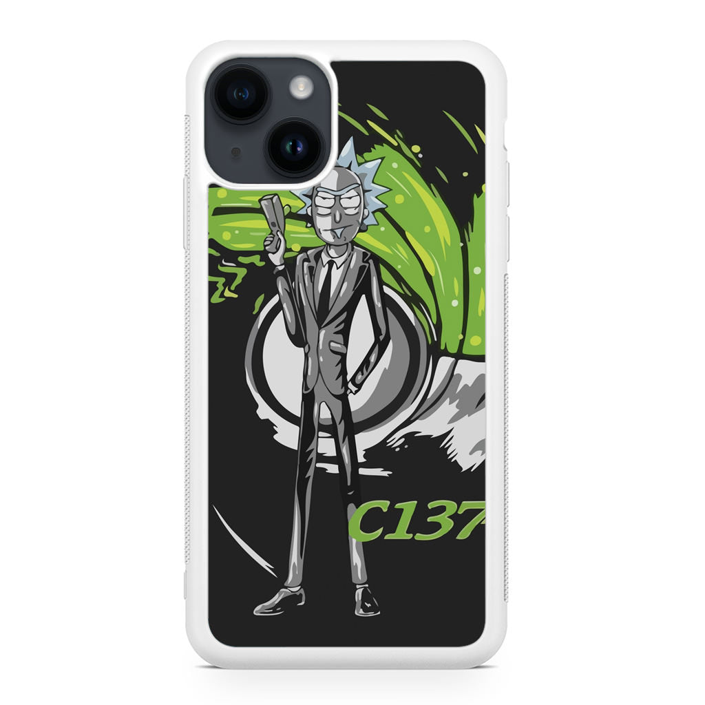 Rick Sanchez Agent C137 iPhone 14 / 14 Plus Case