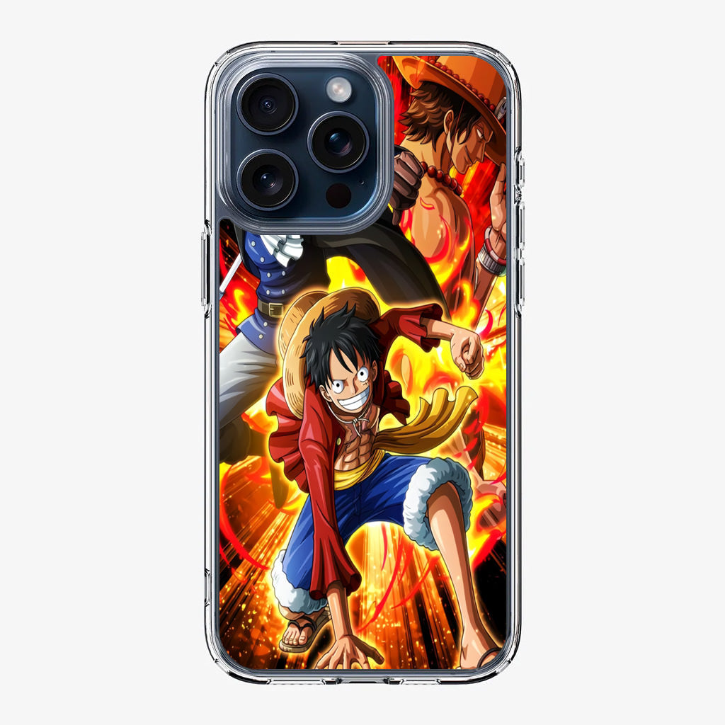 Ace Sabo Luffy Brotherhood iPhone 15 Pro / 15 Pro Max Case