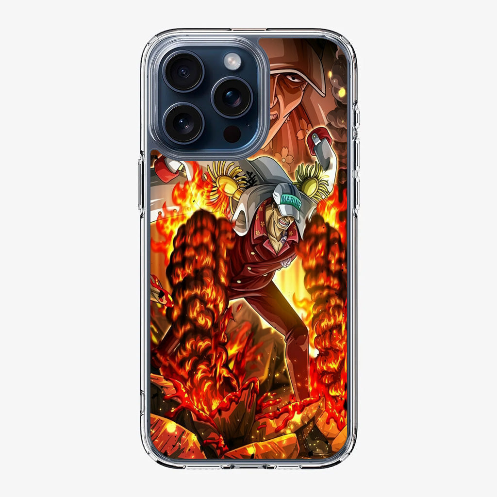 Akainu Exploding Volcano iPhone 15 Pro / 15 Pro Max Case