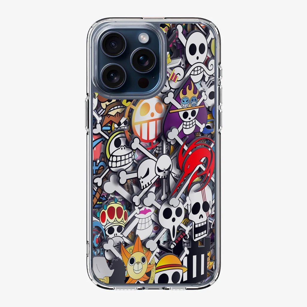 All Pirate Symbols One Piece iPhone 15 Pro / 15 Pro Max Case