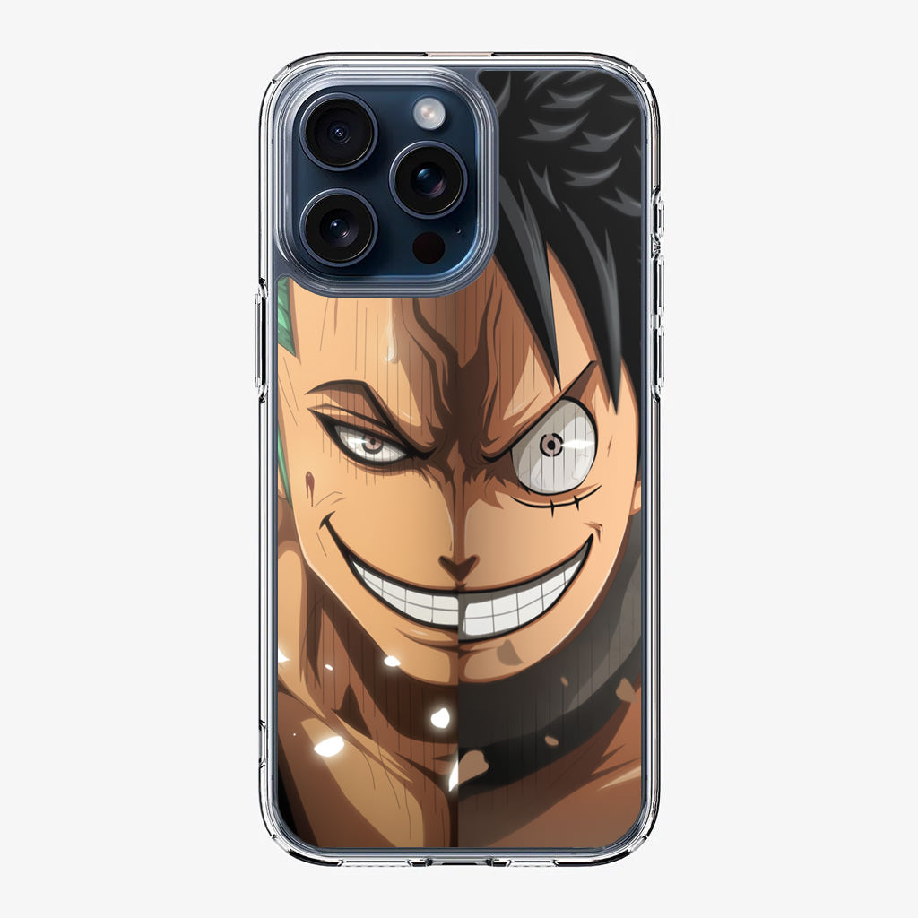 Luffy And Zoro Half Smile iPhone 15 Pro / 15 Pro Max Case