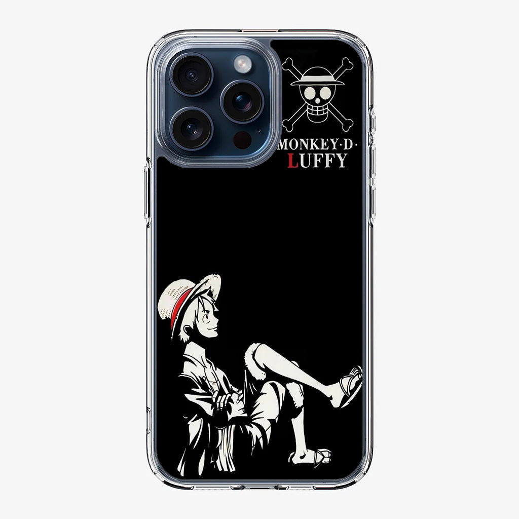 Monkey D Luffy Black And White iPhone 15 Pro / 15 Pro Max Case