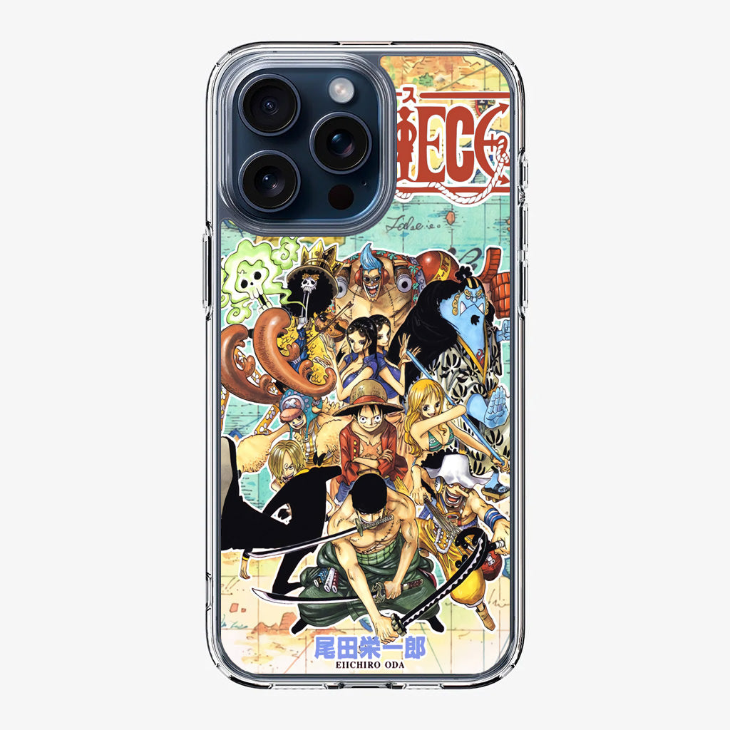 One Piece Comic Straw Hat Pirate iPhone 15 Pro / 15 Pro Max Case