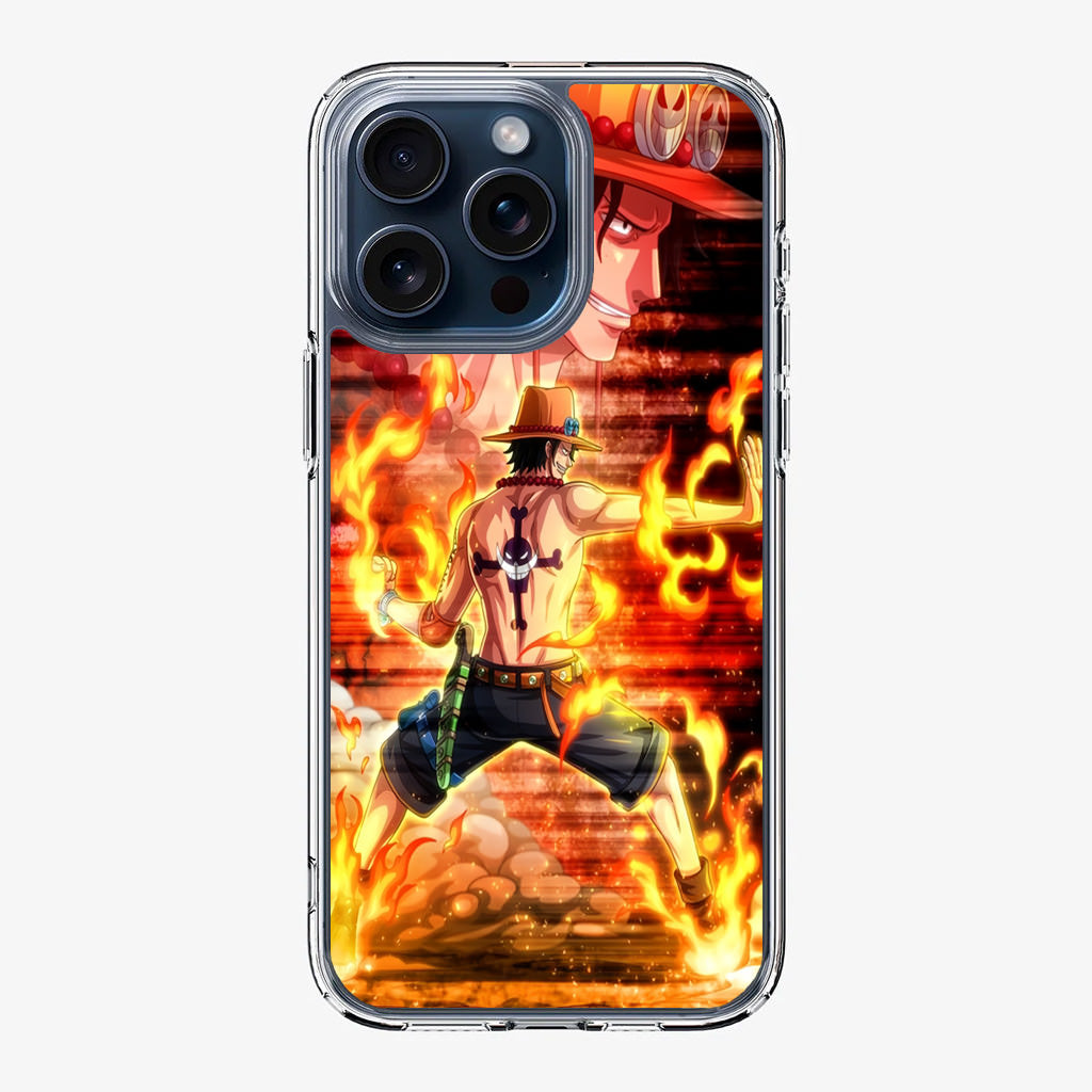 Portgas D Ace One Piece iPhone 15 Pro / 15 Pro Max Case