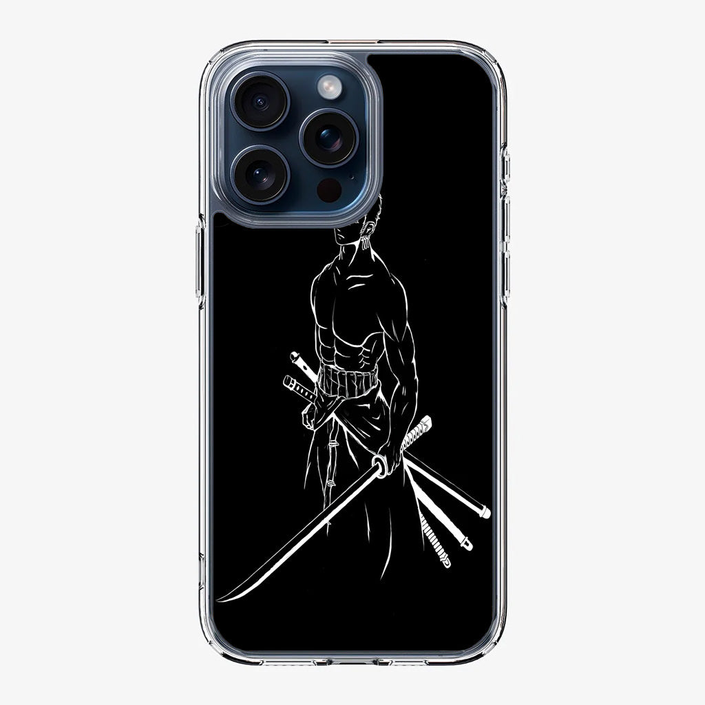 Roronoa Zoro Outlines iPhone 15 Pro / 15 Pro Max Case