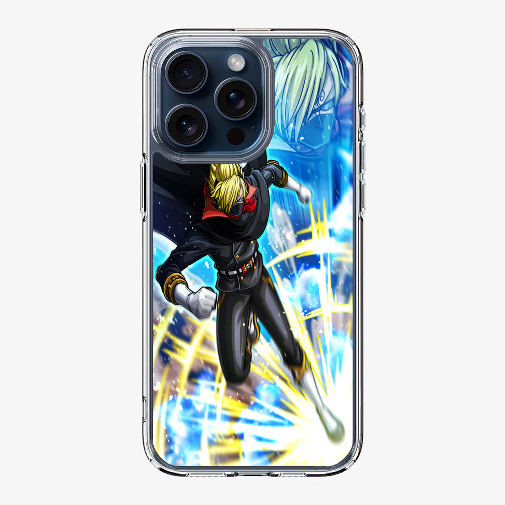 Sanji In Stealth Black Suit iPhone 15 Pro / 15 Pro Max Case