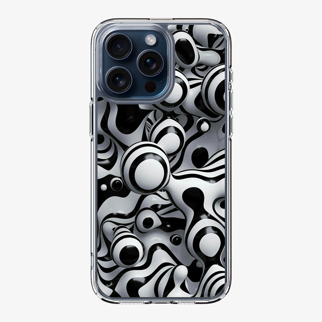 Abstract Art Black White iPhone 15 Pro / 15 Pro Max Case