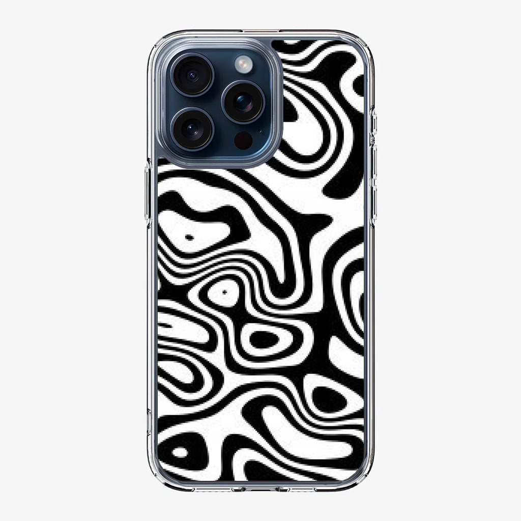 Abstract Black and White Background iPhone 15 Pro / 15 Pro Max Case