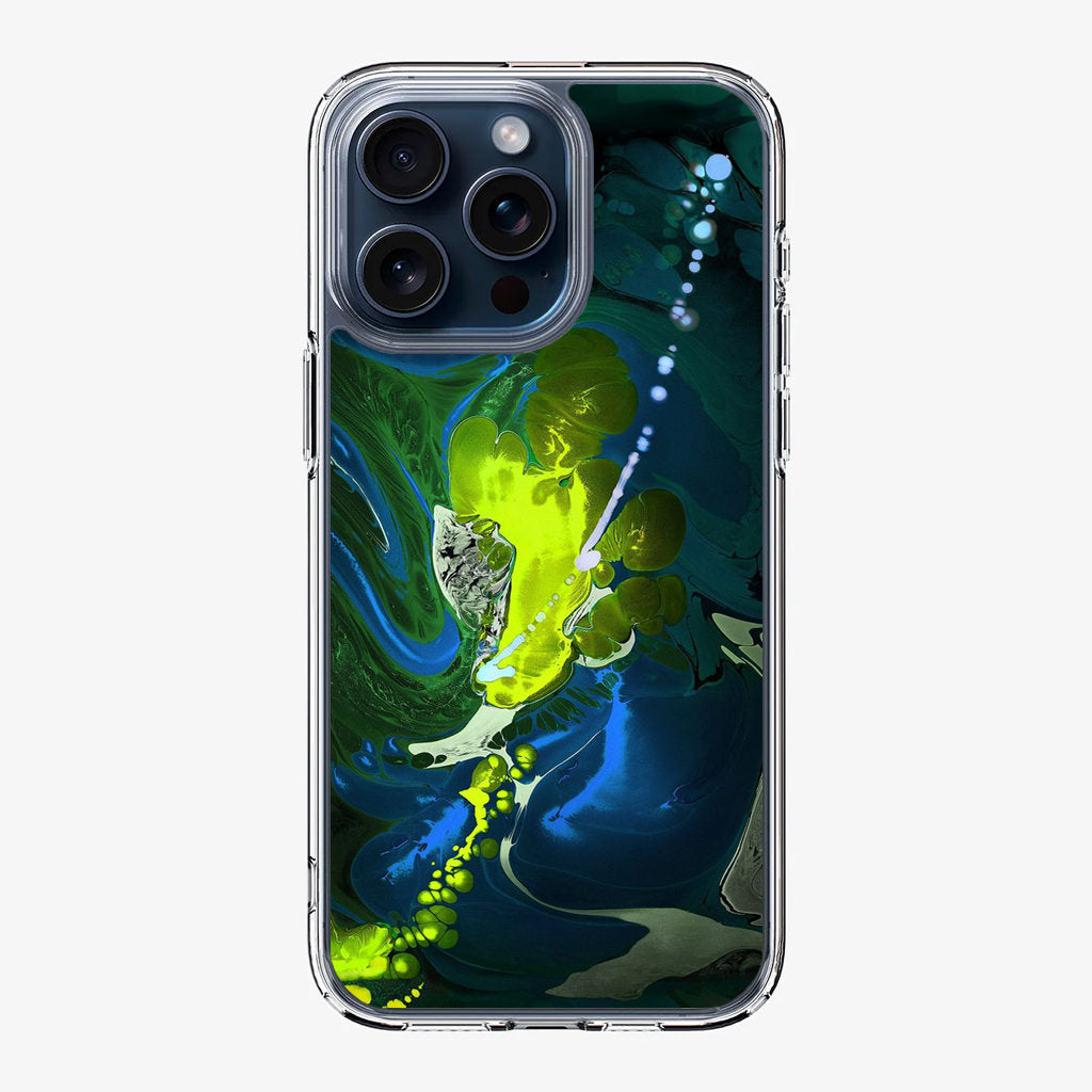 Abstract Green Blue Art iPhone 15 Pro / 15 Pro Max Case