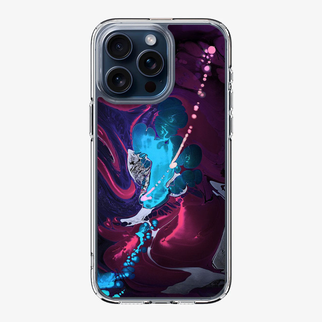 Abstract Purple Blue Art iPhone 15 Pro / 15 Pro Max Case