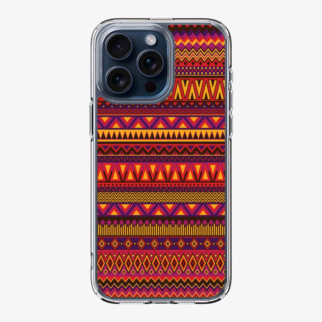 African Aztec Pattern iPhone 15 Pro / 15 Pro Max Case