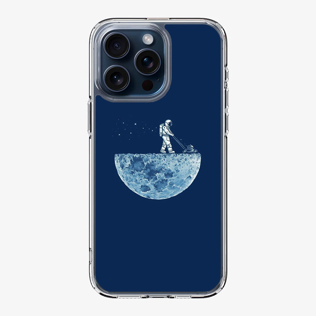 Astronaut Mowing The Moon iPhone 15 Pro / 15 Pro Max Case