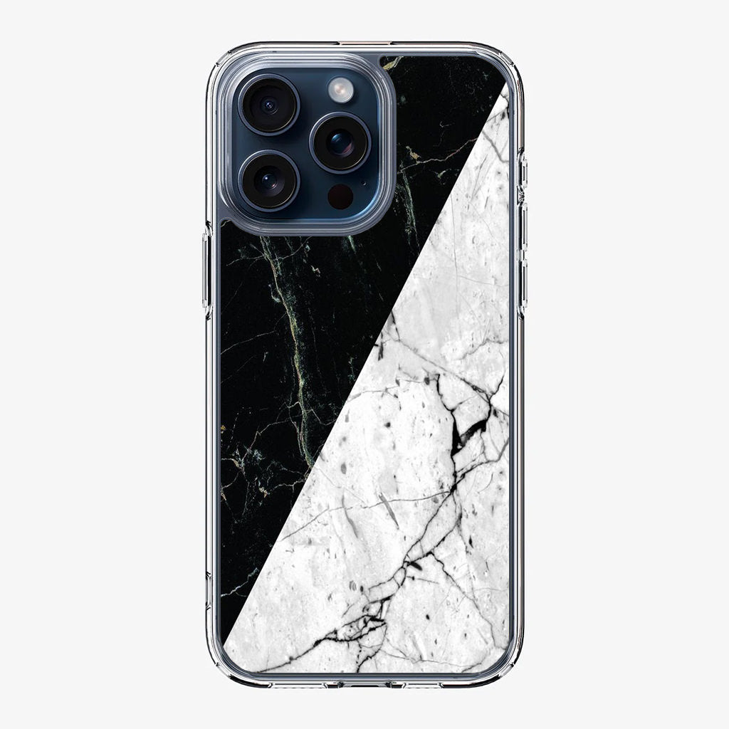 B&W Marble iPhone 15 Pro / 15 Pro Max Case