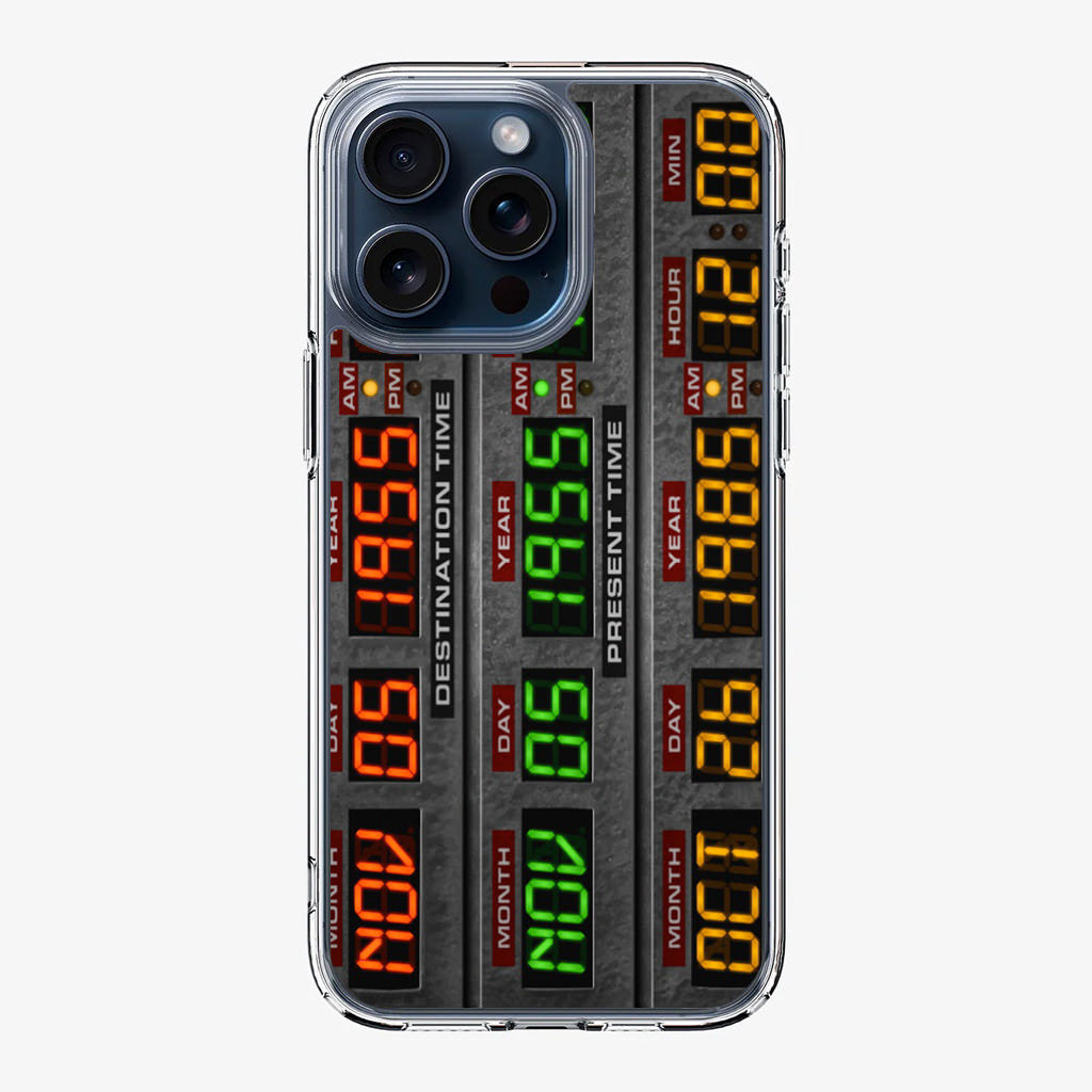 Back To The Future Time Circuits iPhone 15 Pro / 15 Pro Max Case Back To The Future Time Circuits iPhone 15 Pro / 15 Pro Max Case