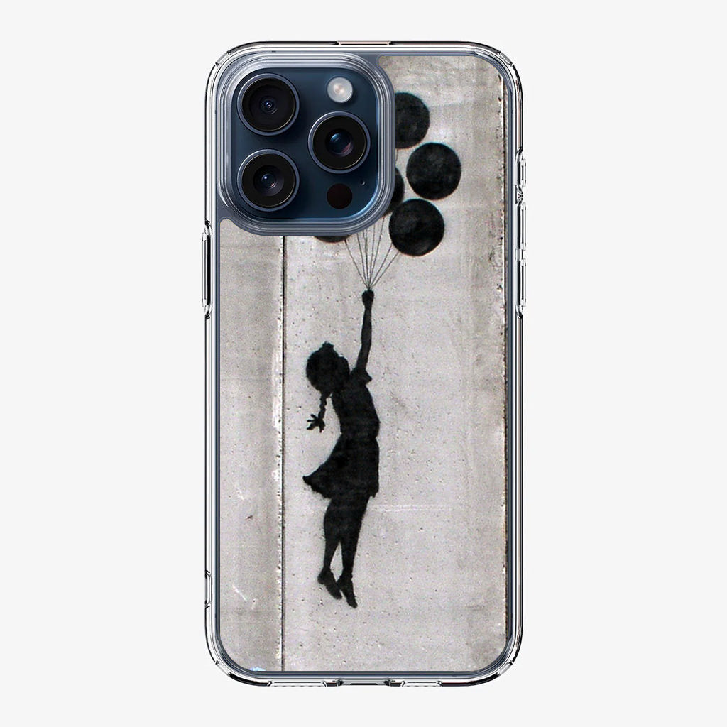 Banksy Girl With Balloons iPhone 15 Pro / 15 Pro Max Case