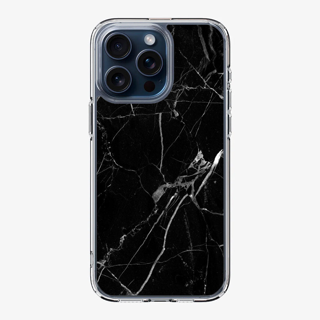 Black Marble iPhone 15 Pro / 15 Pro Max Case