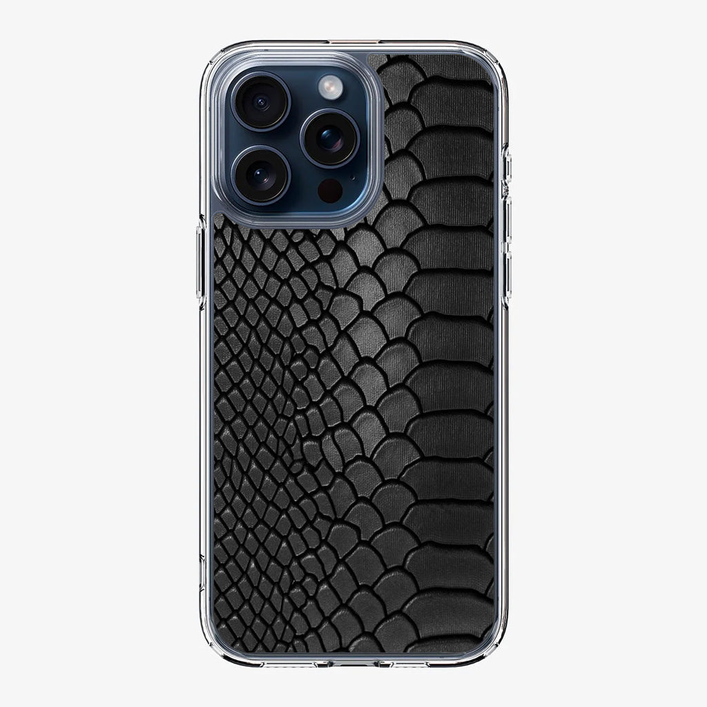 Black Snake Skin Texture iPhone 15 Pro / 15 Pro Max Case