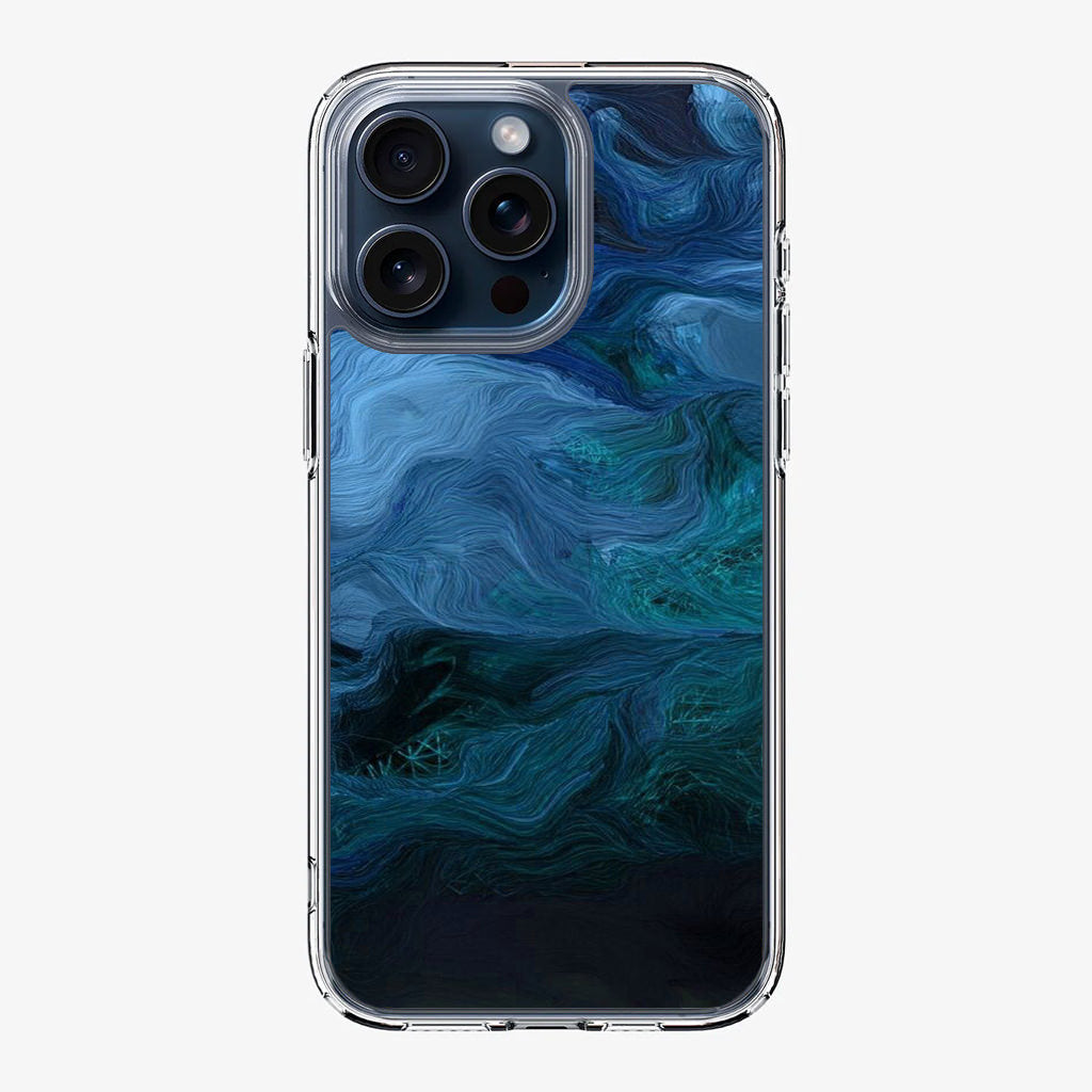 Blue Abstract Art iPhone 15 Pro / 15 Pro Max Case