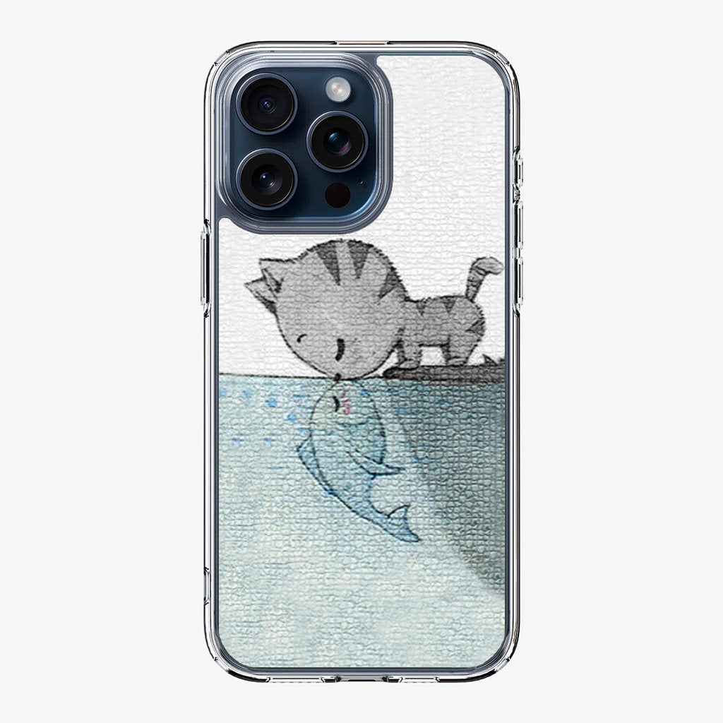 Cat Fish Kisses iPhone 15 Pro / 15 Pro Max Case