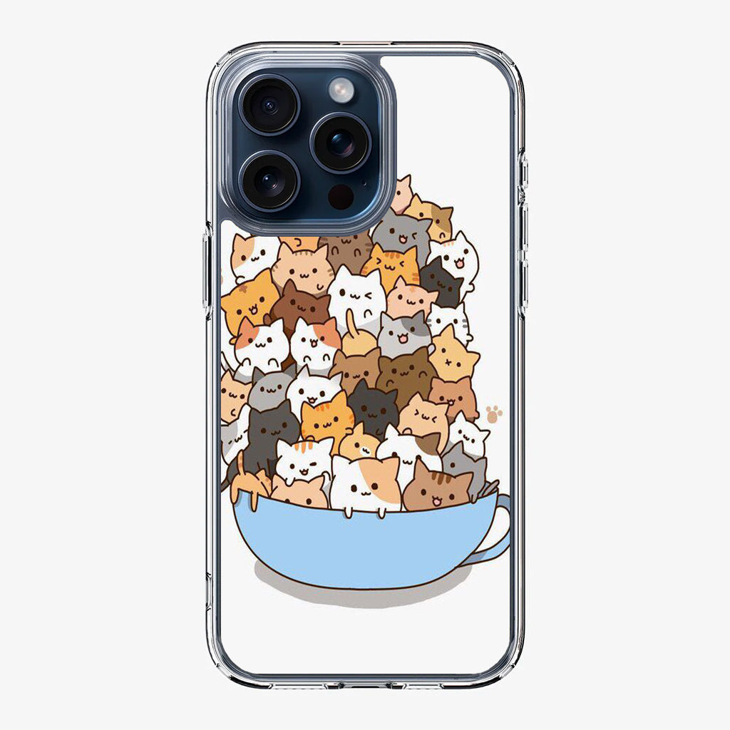 Cats on A Bowl iPhone 15 Pro / 15 Pro Max Case