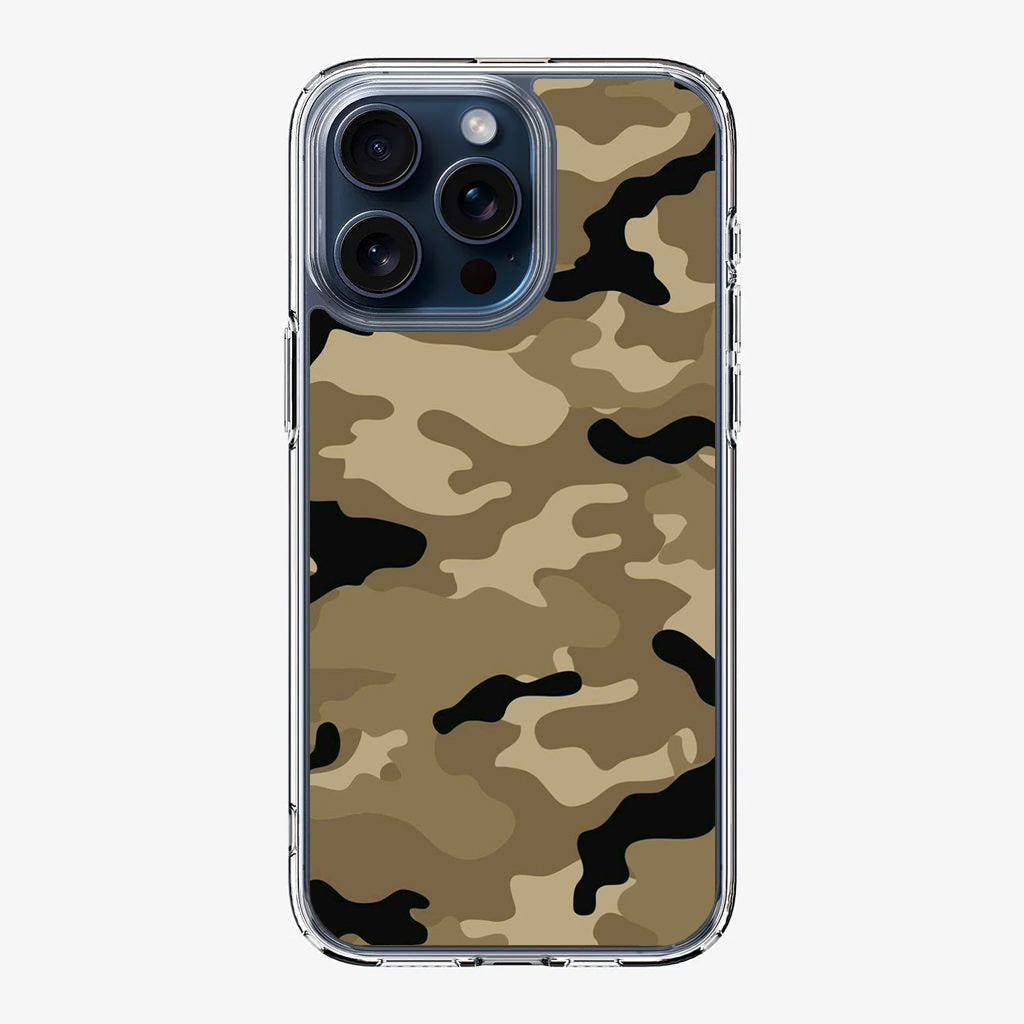 Desert Military Camo iPhone 15 Pro / 15 Pro Max Case