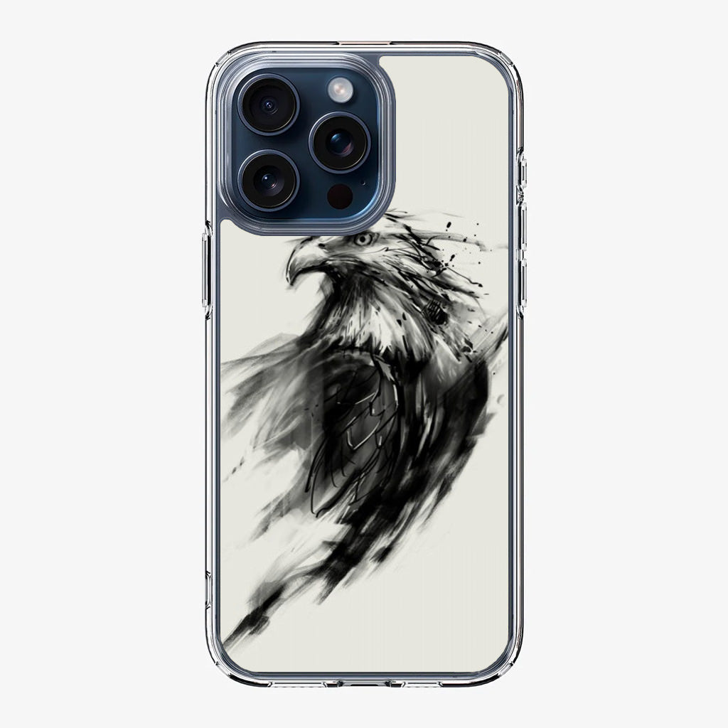 Eagle Art Black Ink iPhone 15 Pro / 15 Pro Max Case