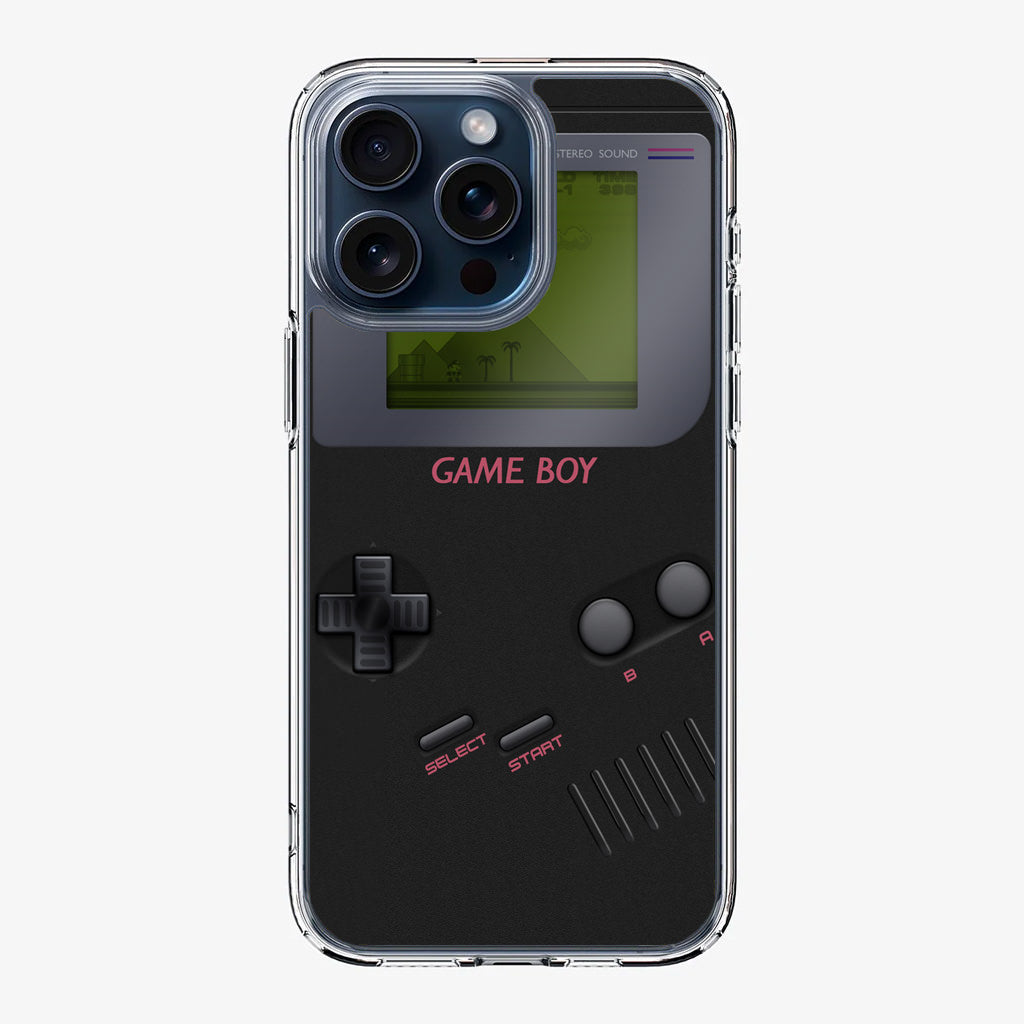 Game Boy Black Model iPhone 15 Pro / 15 Pro Max Case