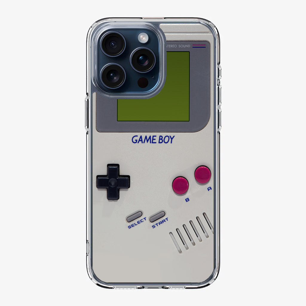 Game Boy Grey Model iPhone 15 Pro / 15 Pro Max Case