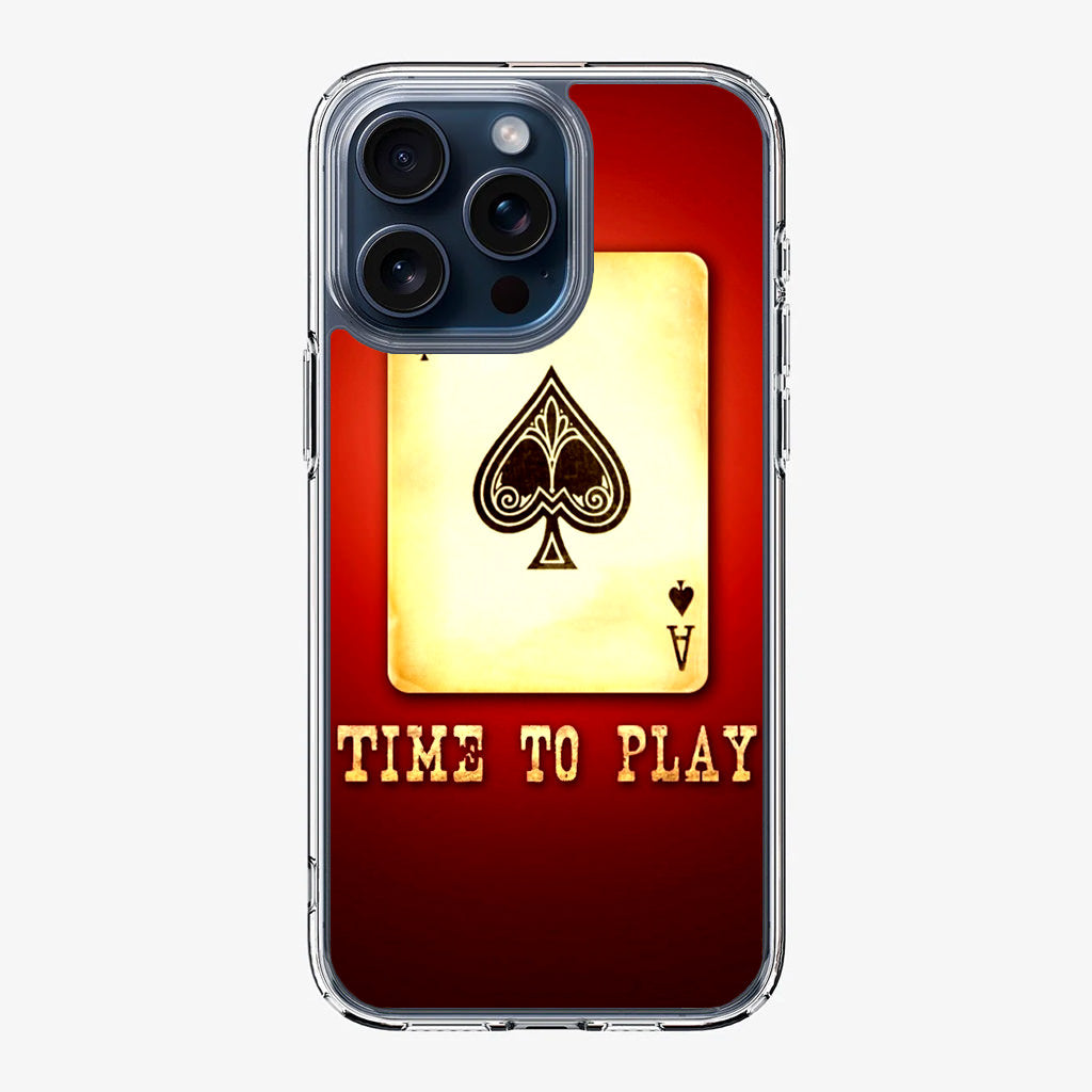 Game Card Time To Play iPhone 15 Pro / 15 Pro Max Case