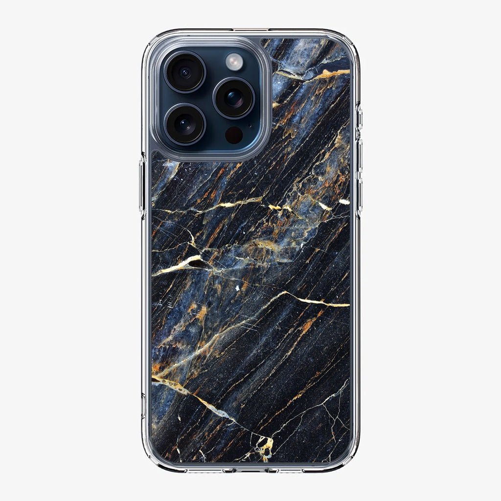 Golden Black Marble iPhone 15 Pro / 15 Pro Max Case