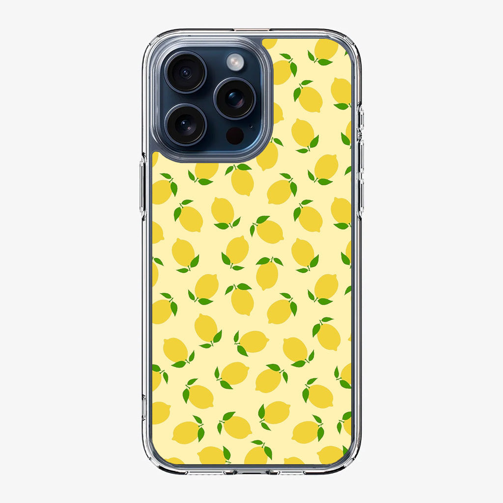 Lemons Fruit Pattern iPhone 15 Pro / 15 Pro Max Case