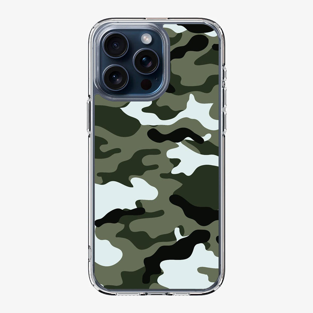 Military Green Camo iPhone 15 Pro / 15 Pro Max Case