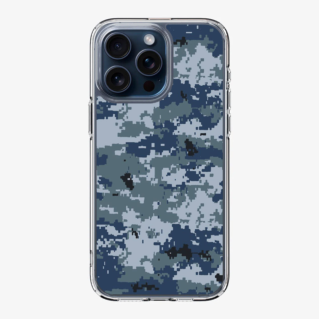 Navy Camo iPhone 15 Pro / 15 Pro Max Case