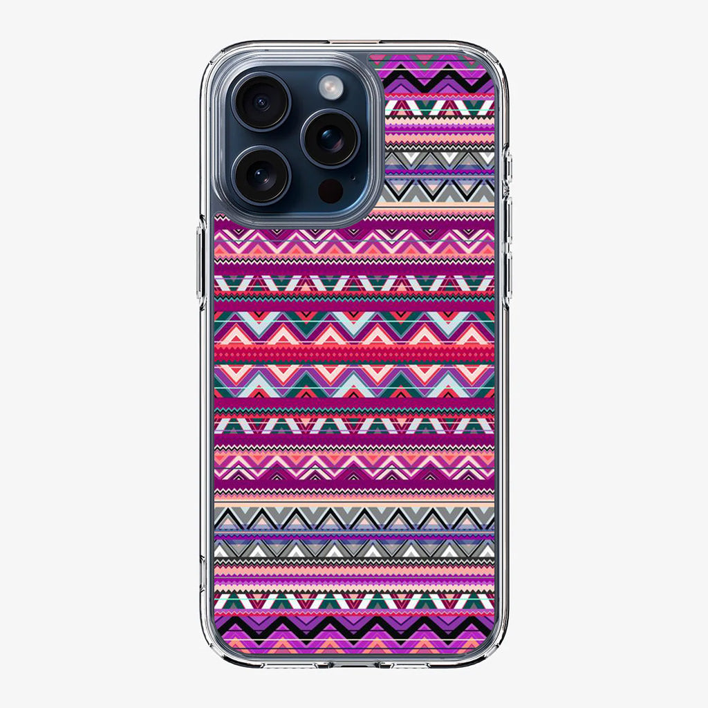 Purple Aztec Art iPhone 15 Pro / 15 Pro Max Case