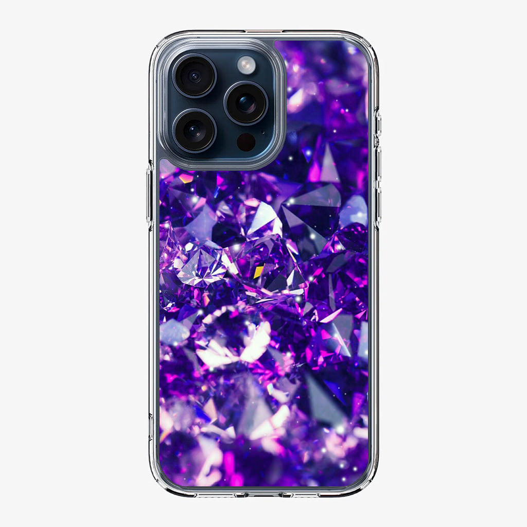 Purple Crystal iPhone 15 Pro / 15 Pro Max Case