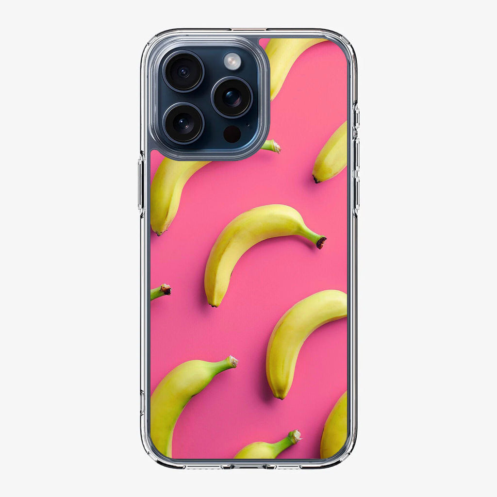 Real Bananas Fruit Pattern iPhone 15 Pro / 15 Pro Max Case