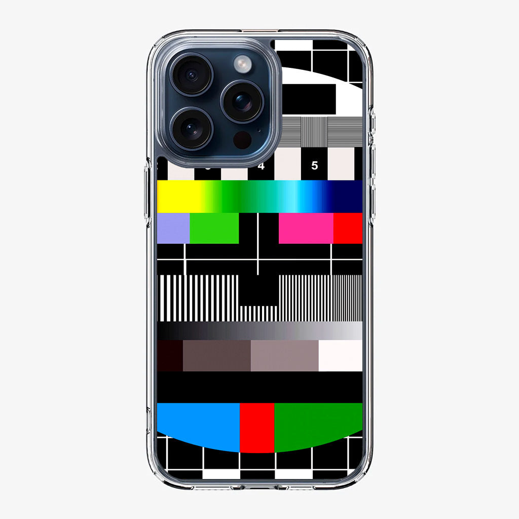 Scheme Pause TV Colorful Mesh iPhone 15 Pro / 15 Pro Max Case