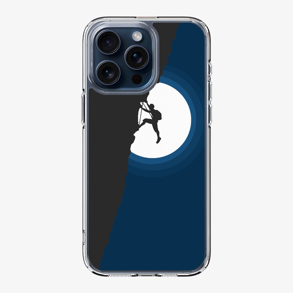 Silhouette of Climbers iPhone 15 Pro / 15 Pro Max Case