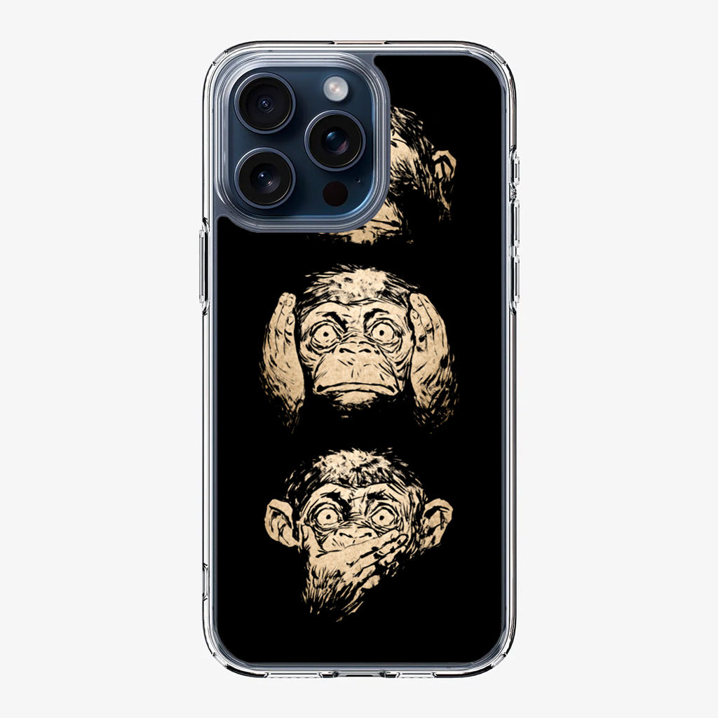 3 Wise Monkey iPhone 15 Pro / 15 Pro Max Case