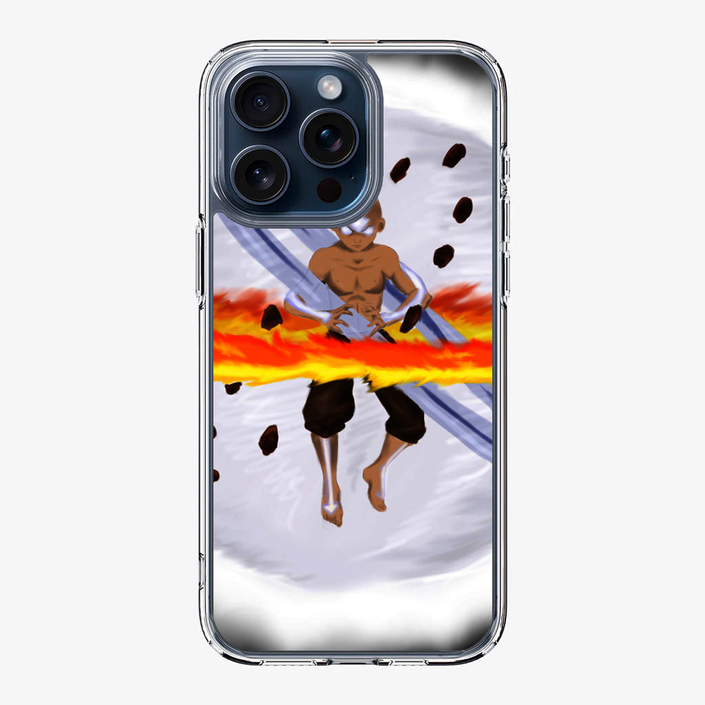 Avatar Aang Controls Four Elements iPhone 15 Pro / 15 Pro Max Case