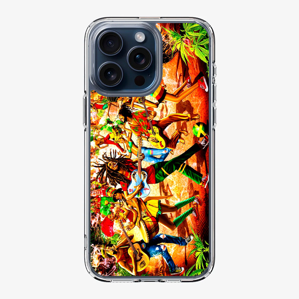 Bob Marley Reggae iPhone 15 Pro / 15 Pro Max Case