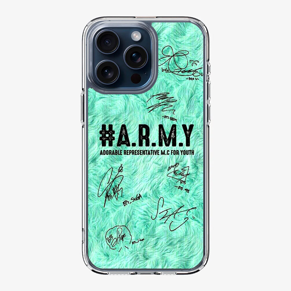 BTS Army Signature iPhone 15 Pro / 15 Pro Max Case