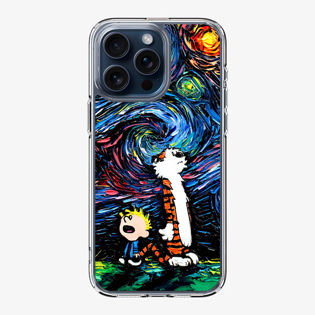 Calvin Art At Starry Night iPhone 15 Pro / 15 Pro Max Case